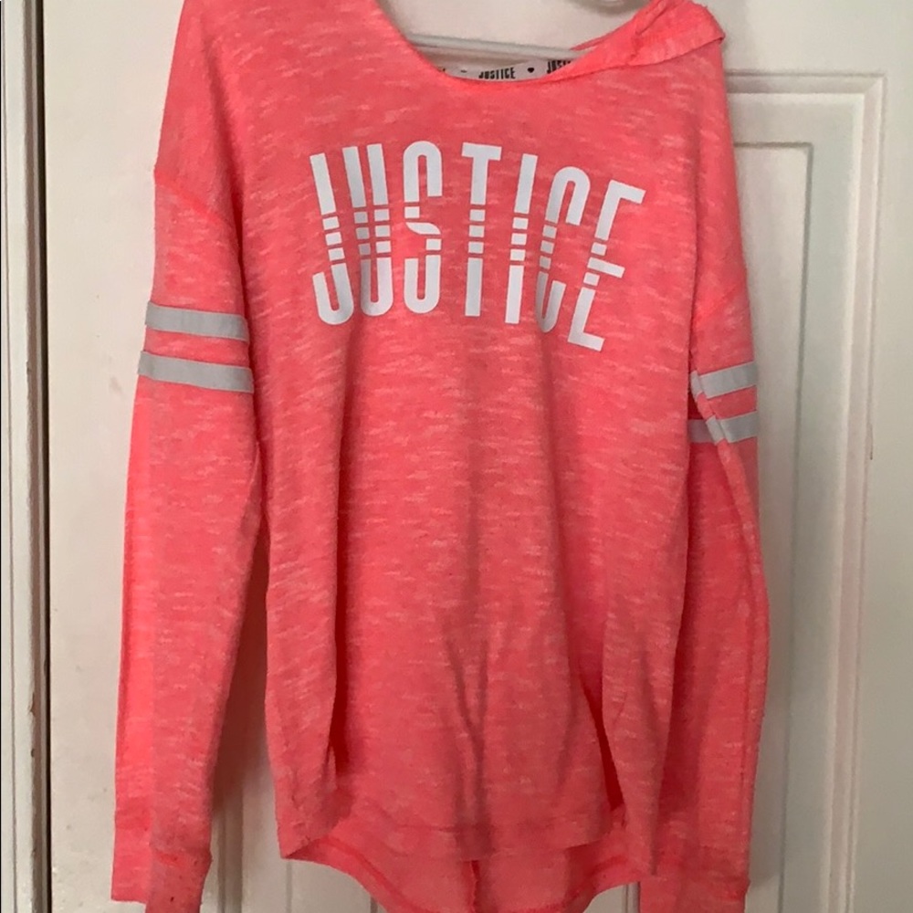 Justice hoodie size 7